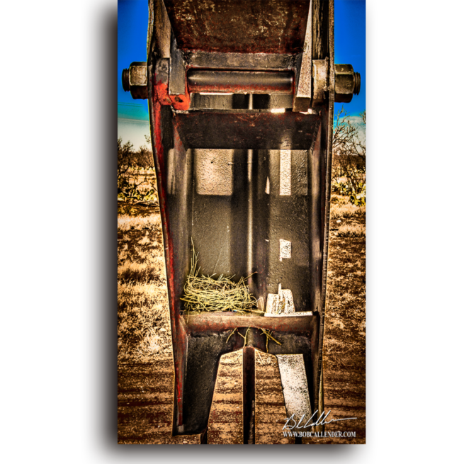 A nest in a pump jack is an unlikely place. The Refuge by Bob Callender