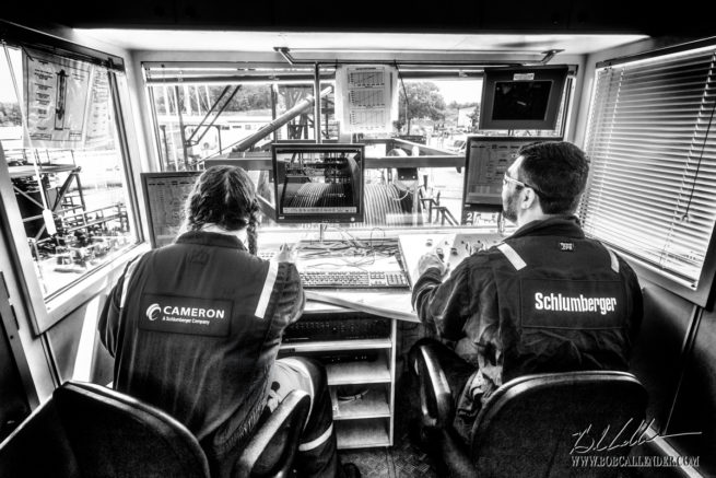 Schlumberger 9645 Black and White by Bob Callender